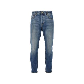 Pantaloni Torino Uomo, Jeans, Blu, W35, new