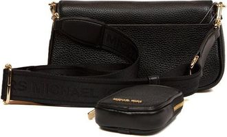 Michael Kors Womens Crossbody Bag Black Leather Crossbody-bags
