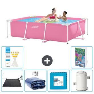 Intex Piscina Con Estructura Rectangular - 220x150x60 Cm - 7-piezas S166
