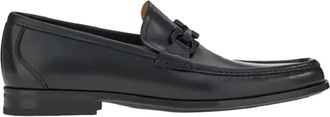 Ferragamo Mens Leather Loafer In Black