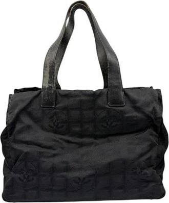 Chanel Black New Travel Line Tote Bag (Pre-Owned)