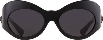 Versace Dark Grey Irregular Ladies Sunglasses VE4462 GB1/87 58