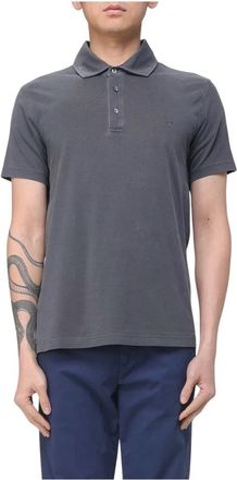 Fay Polo Shirt - Heren - Polos - Grijs - L - Katoen - Tops