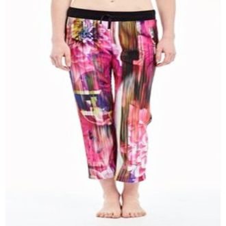 Roberto Cavalli Abstract Print Lounge Pants, Brand Size 44 ( US Size 10 )