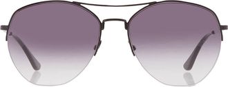 Calvin Klein Grey Gradient Pilot Ladies Sunglasses CK20121S 001 57