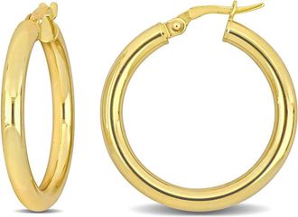 Amour 26mm Hoop Earrings In 14K Yellow Gold (3.5mm Wide)