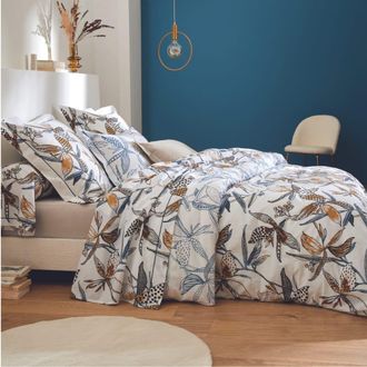 HOME MAISON Juego de cama con flores exuberantes