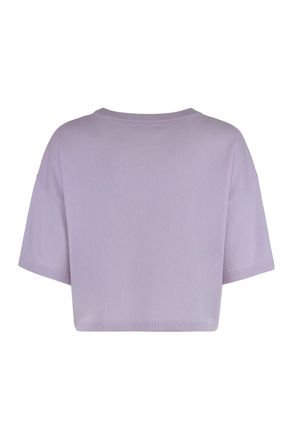 Sablyn Womens Lilac Miles Short Sleeve Sweater Cashmere