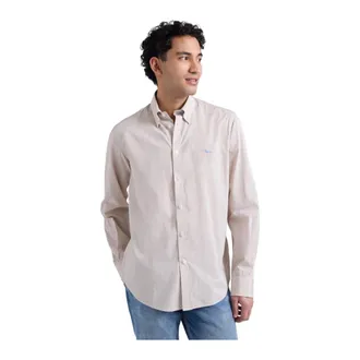 Harmont & Blaine Heren, Overhemden, Geel, Maat: 2XL Katoen