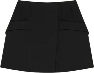 Givenchy Minirok van Wol - Dames - Korte rokken - Zwart - S - Wol - Rokken