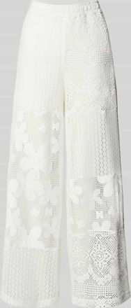 Oh April Hose aus H&auml;kelspitze mit elastischem Bund in Offwhite, Gr&ouml;&szlig;e XS