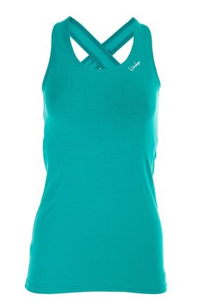 Winshape Sporttop WINSHAPE Tanktop WVR32, Damen, Gr. XL, gr&uuml;n (ocean gr&uuml;n), 90% Baumwolle, 10% Elasthan, Rundhals, Tops Sporttop, Drop Back Design