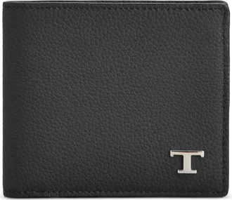 Tod's T Timeless Pebbled-leather Wallet