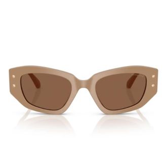 Michael Kors Le Praz Brown Cat Eye Ladies Sunglasses MK2234B 355573 50