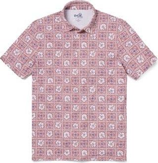 Reyn Spooner Pua Patchwork Aloha Polo in Faded Ginger at Nordstrom Rack, Size Medium