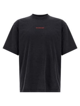 Balenciaga Logo Embroidery T Shirt