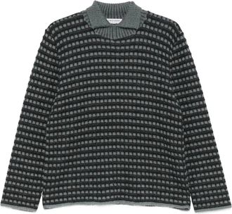 Giorgio Armani Maglione a quadri anni 90 - Grigio