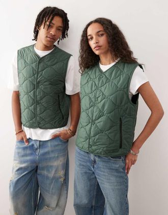 Champion Gilet imbottito unisex verde