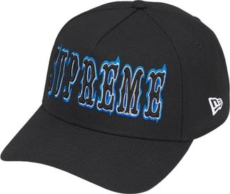SUPREME x New Era SS26 Gothic Outline Adjustable Cap Black SUP-SS26-1050-BLK
