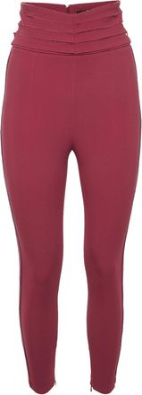 Elisabetta Franchi Melograno Crepe High Waist Trousers