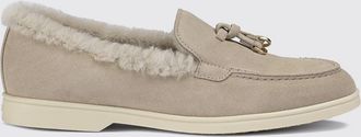 Doucal's Suede Loafers with Shearling Lining