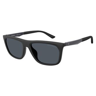 Emporio Armani Sunglasses, male, Black, Size: 57 MM Rectangular Sunglasses