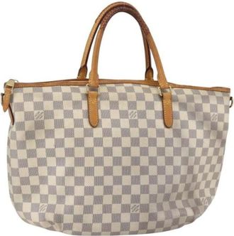 Louis Vuitton Pre-owned Handbags, female, White, Size: ONE SIZE Pre-owned Canvas Handbag