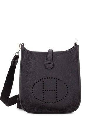 Herm&egrave;s Evelyne Bag Gen III Clemence TPM crossbody bag - women - Calf Leather - One Size - Black