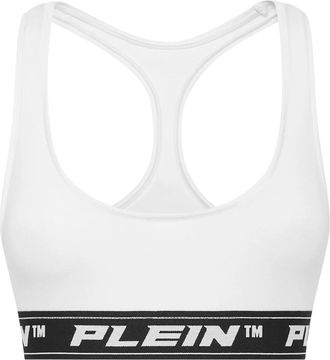 Philipp Plein Bra - Dames - BHs - Wit - L - Katoen - Ondergoed