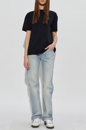 Off-white T-shirt With Logo, Womens, Black