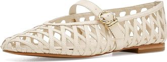 Dolce Vita Bodey Womens Flat Shoes Bone : 6.5 M, Leather