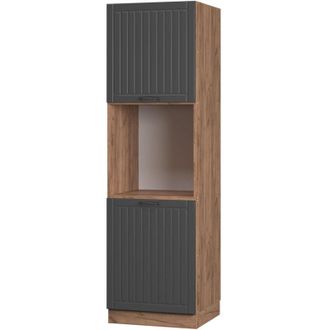 Vicco Mobile per forno da incasso Fame-Line, Grigio scuro, 60 cm aperto, Vicco