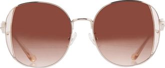 Coach Brown Gradient Round Ladies Sunglasses HC7176B 900574 54