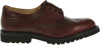 Trickers Stringata - Heren - Veterschoenen - Rood - 41 1/2 EU - Leer - Schoenen