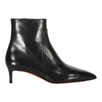 Santoni Heeled Boots, female, Black, Size: 7 US Low-heel Ankle Boot