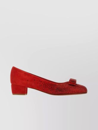 Ferragamo suede pumps