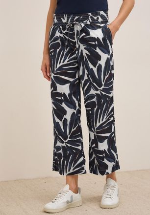 Cecil Stoffhose CECIL Style NEELE, Damen, Gr. XXL (46), L&auml;nge 26, blau (urban dunkelblau), Web, Obermaterial: 100% Baumwolle. Futter: 100% Baumwolle, bedruc