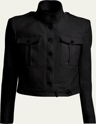 Tom Ford Shrunken Military Cotton Jacket