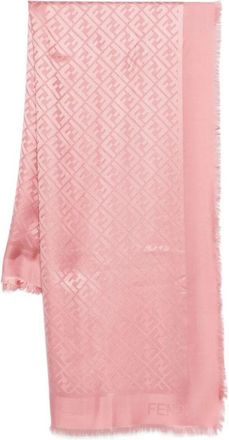 Fendi Ff Silk And Wool Shawl Accessories