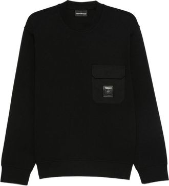 Emporio Armani Black Crewneck Sweatshirt
