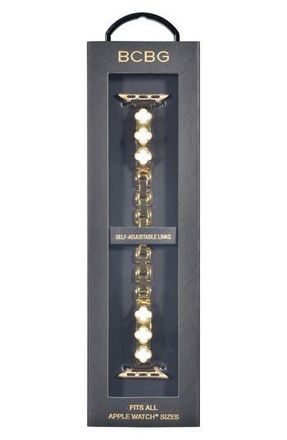 BCBGeneration Clover Bangle Apple Watch Watchband in Gold at Nordstrom Rack