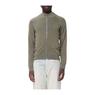 Blauer Cotton Zip Cardigan - Heren - Truien - Groen - Maat: XL Katoen