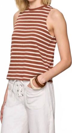 Sanctuary Campari Tank Top In Clay Stripe