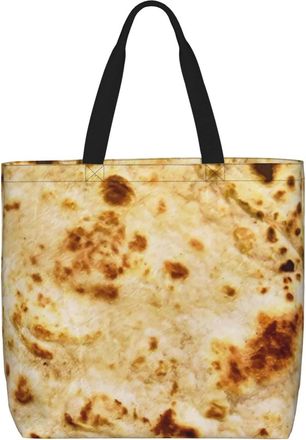 Generic Women Handbag Burritos Giant Flour Tortilla Taco Women Beach Bag Reusable Fashion Crossbody Bags, For Work, Holiday, Daily, Wedding, Gym