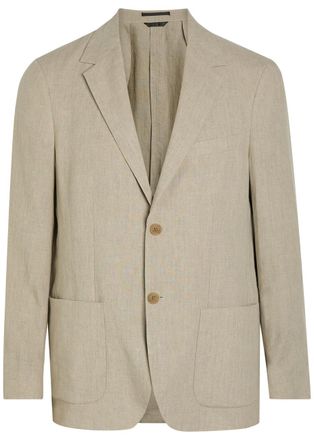 Sunspel Linen Blazer - Sand - 54 (UK44 / Xxl)