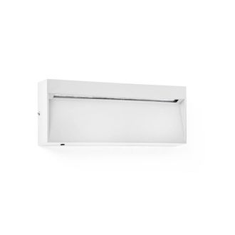 Netlighting Dune Rectangle LED Outdoor Flush Wall Lamp White IP65 CCT 2200 4000K