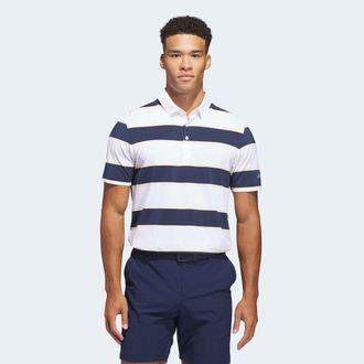 adidas Poloshirt ADIDAS PERFORMANCE ULT+ JUMBO STRP, Herren, Gr. XXL, wei&szlig;, collegiate navy, Obermaterial: 88% Polyester, 12% Elasthan, Shirts Poloshirt