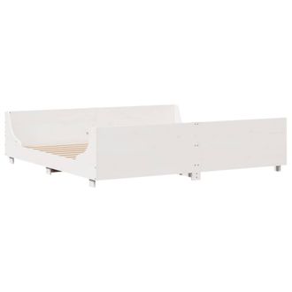 Berkfield Home Beautiful Bed Frame without Mattress White 180x200 cm Super King