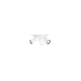 Philips Spot Pongee 3xgu10 Indoor Ip20 En Color Metal Blanco 50583/31/pn 5058331pn
