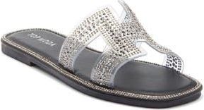 Top Moda Raven Slide Sandal in Pewter at Nordstrom Rack, Size 5.5